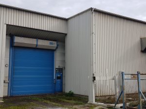 Sandblasting of material